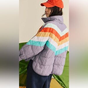 Free People Pippa Printed Packable Puffer Jacket
